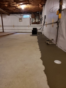 interior basement waterproofing and poured concrete services