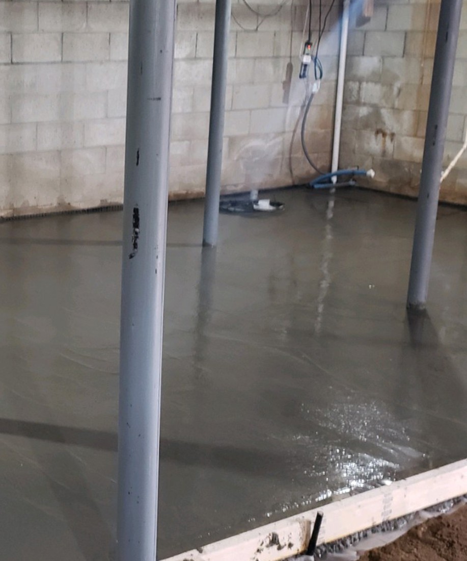 Poured Concrete Basement Contractors | Boxborough | LeBlanc - Image-ConcreteFloors